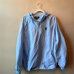 Blue playboy windbreaker